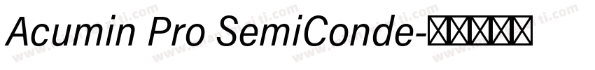 Acumin Pro SemiConde字体转换